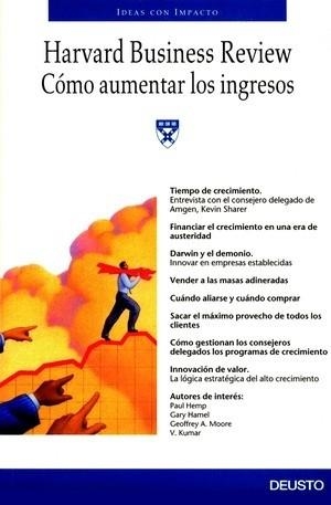 COMO AUMENTAR LOS INGRESOS | 9788423423651 | HARVARD BUSINESS REVIEW | Llibreria Aqualata | Comprar llibres en català i castellà online | Comprar llibres Igualada