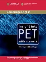 INSIGHT INTO PET STUDENT'S BOOK WITH ANSWERS | 9780521527552 | NAYLOR / HAGGER | Llibreria Aqualata | Comprar llibres en català i castellà online | Comprar llibres Igualada