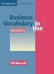 BUSINESS VOCABULARY IN USE ELEMENTARY | 9780521606219 | Llibreria Aqualata | Comprar llibres en català i castellà online | Comprar llibres Igualada