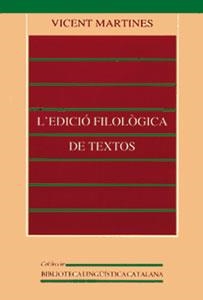 EDICIO FILOLOGICA DE TEXTOS, L' | 9788437039367 | MARTINEZ, V. | Llibreria Aqualata | Comprar llibres en català i castellà online | Comprar llibres Igualada