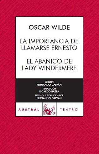 IMPORTANCIA DE LLAMARSE ERNESTO, LA / EL ABANICO (AUS. 483) | 9788467023473 | WILDE, OSCAR | Llibreria Aqualata | Comprar llibres en català i castellà online | Comprar llibres Igualada