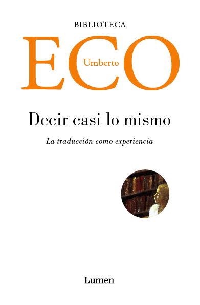 DECIR CASI LO MISMO | 9788426415752 | ECO, UMBERTO | Llibreria Aqualata | Comprar llibres en català i castellà online | Comprar llibres Igualada