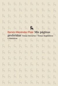 MIS PAGINAS PREFERIDAS. TEMAS LITERARIOS (NBRH3) | 9788424900328 | MENENDEZ PIDAL, RAMON | Llibreria Aqualata | Comprar llibres en català i castellà online | Comprar llibres Igualada