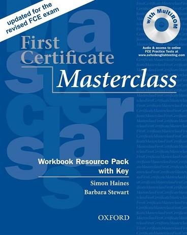 FIRST CERTIFICATE MASTERCLASS WB RES. PACK WITH ANSWERS + CD | 9780194522045 | Llibreria Aqualata | Comprar llibres en català i castellà online | Comprar llibres Igualada