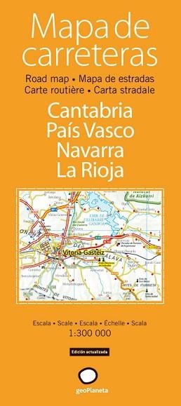 CANTABRIA / PAIS VASCO / NAVARRA / LA RIOJA (1:300.000) | 9788408083375 | Llibreria Aqualata | Comprar llibres en català i castellà online | Comprar llibres Igualada