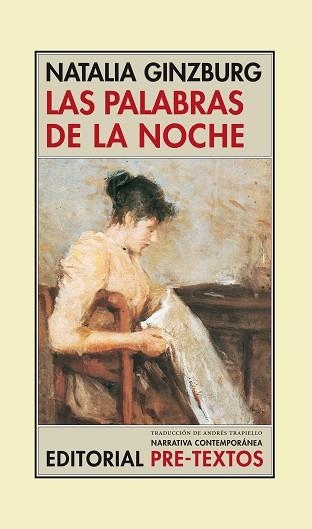 PALABRAS DE LA NOCHE (NARRATIVA CONTEMPORANEA 4) | 9788481913996 | GINZBURG, NATALIA | Llibreria Aqualata | Comprar llibres en català i castellà online | Comprar llibres Igualada