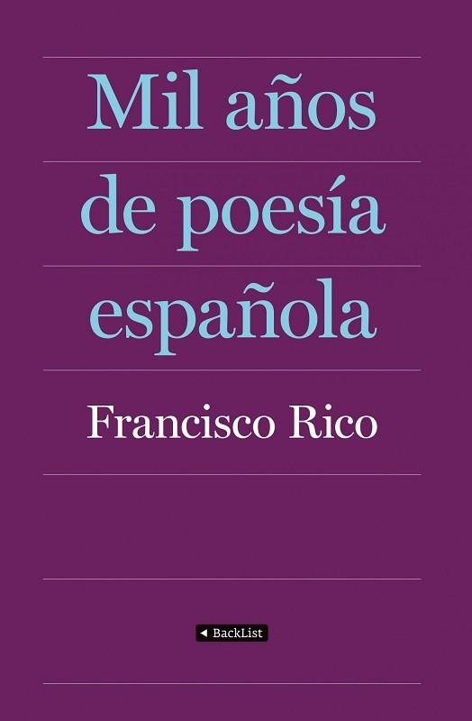 MIL AÑOS DE POESIA ESPAÑOLA | 9788408087403 | RICO, FRANCISCO (ED) | Llibreria Aqualata | Comprar llibres en català i castellà online | Comprar llibres Igualada