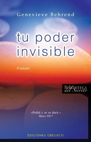 TU PODER INVISIBLE | 9788497774345 | BEHREND, GENEVIEVE | Llibreria Aqualata | Comprar llibres en català i castellà online | Comprar llibres Igualada