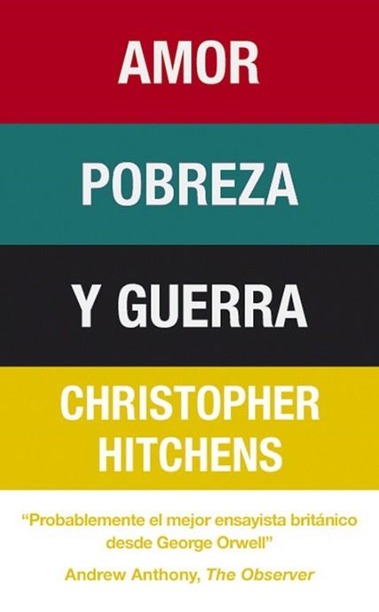 AMOR, POBREZA Y GUERRA | 9788483068519 | HITCHENS, CHRISTOPHER | Llibreria Aqualata | Comprar llibres en català i castellà online | Comprar llibres Igualada