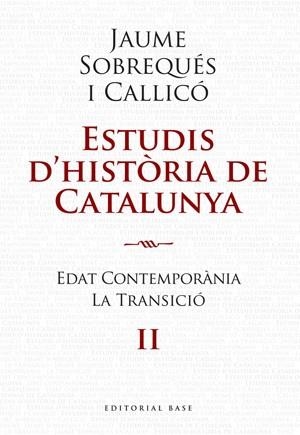 ESTUDIS D'HISTORIA DE CATALUNYA II | 9788492437207 | SOBREQUES I CALLICO, JAUME | Llibreria Aqualata | Comprar llibres en català i castellà online | Comprar llibres Igualada