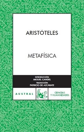 METAFISICA (AUSTRAL CIENCIAS 27) | 9788467023770 | ARISTOTELES | Llibreria Aqualata | Comprar llibres en català i castellà online | Comprar llibres Igualada