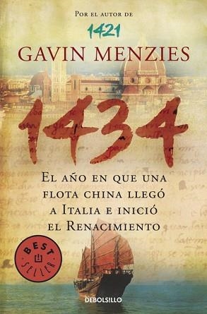 1434. EL AÑO QUE UNA FLOTA CHINA LLEGO A ITALIA E INICIO EL | 9788499083032 | MENZIES, GAVIN | Llibreria Aqualata | Comprar llibres en català i castellà online | Comprar llibres Igualada